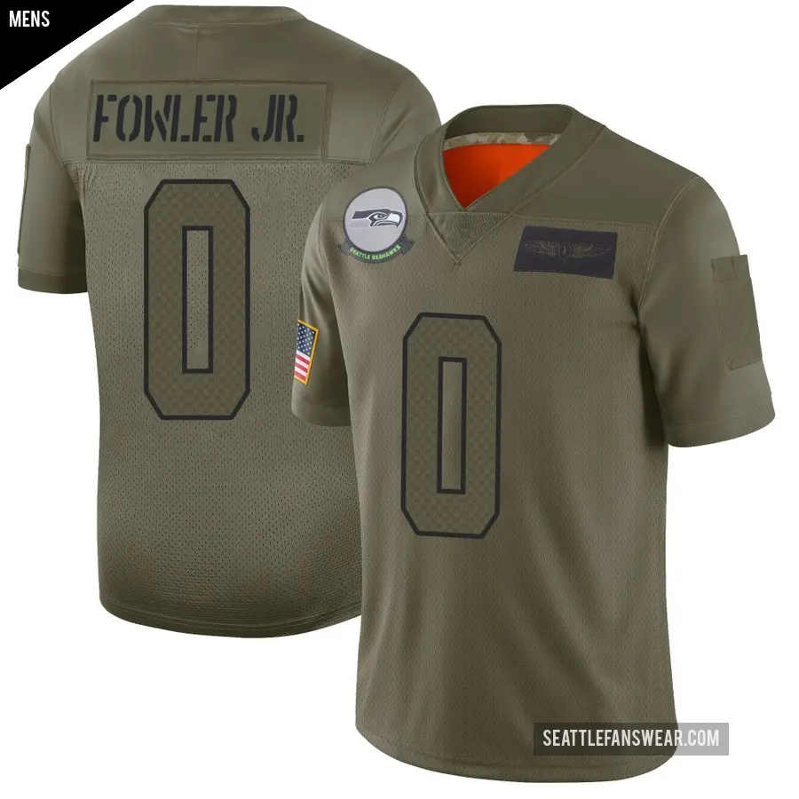 Men's Seattle Seahawks ＃0 Dante Fowler Jr. Camo Limited 2019 Salute to Service Jersey
