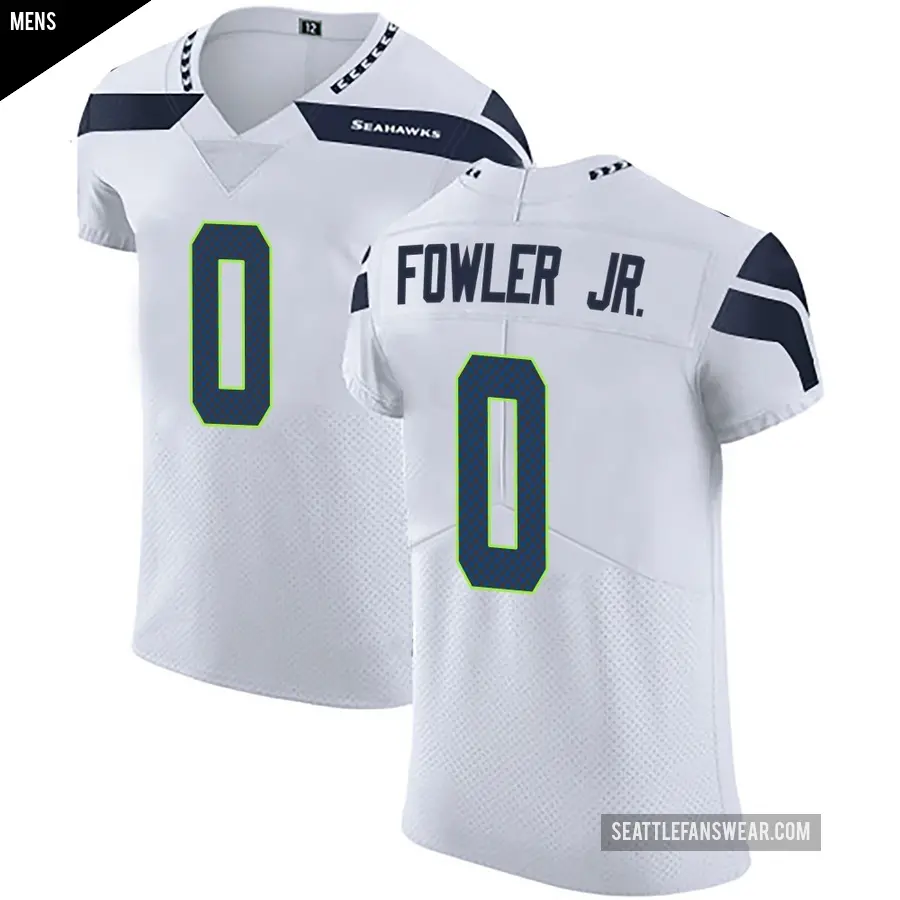 Men's Seattle Seahawks ＃0 Dante Fowler Jr. White Elite Vapor Untouchable Jersey