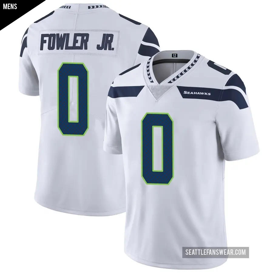 Men's Seattle Seahawks ＃0 Dante Fowler Jr. White Limited Vapor Untouchable Jersey
