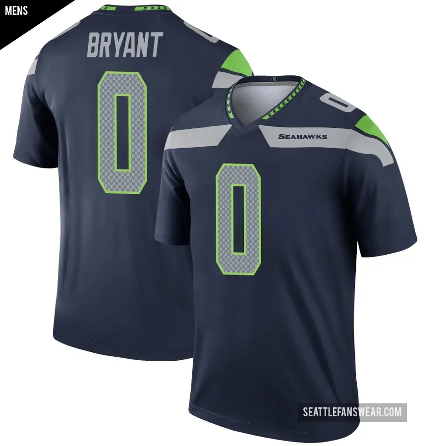 Men's Seattle Seahawks ＃0 Harrison Bryant Navy Legend Jersey
