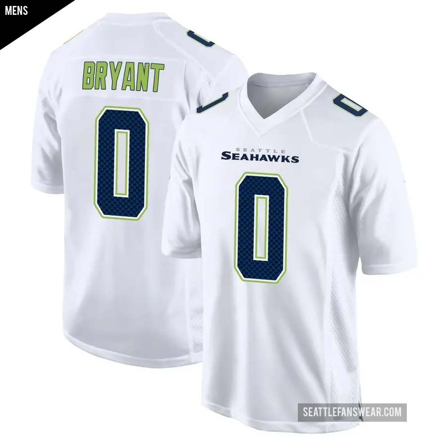 Men's Seattle Seahawks ＃0 Harrison Bryant White Game Tundra Fashion Jersey