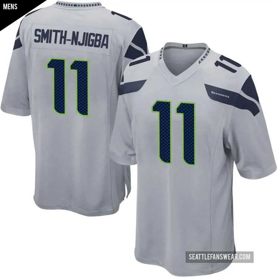 Men's Seattle Seahawks ＃11 Jaxon Smith-Njigba Gray Game Alternate Jersey