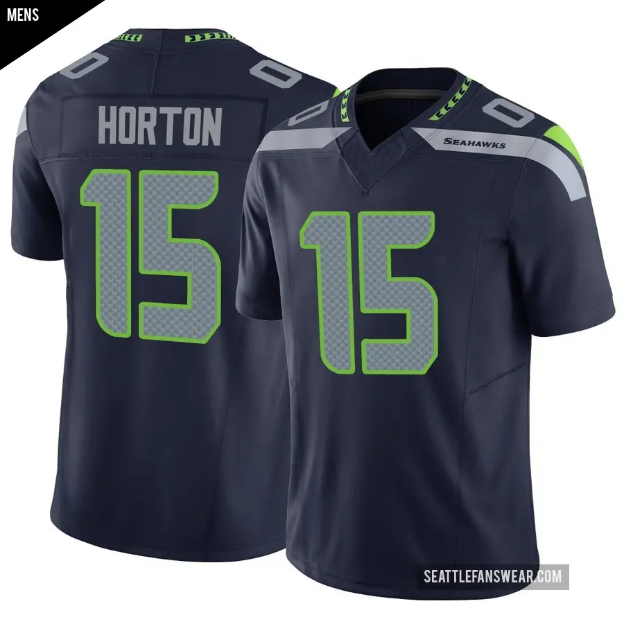 Men's Seattle Seahawks ＃15 Tory Horton Navy Limited Vapor F.U.S.E. Jersey