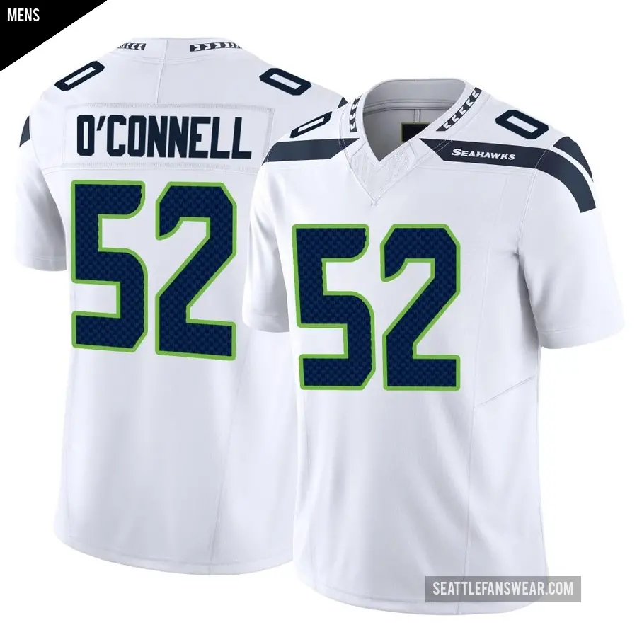 Men's Seattle Seahawks ＃52 Patrick O'Connell White Limited Vapor F.U.S.E. Jersey