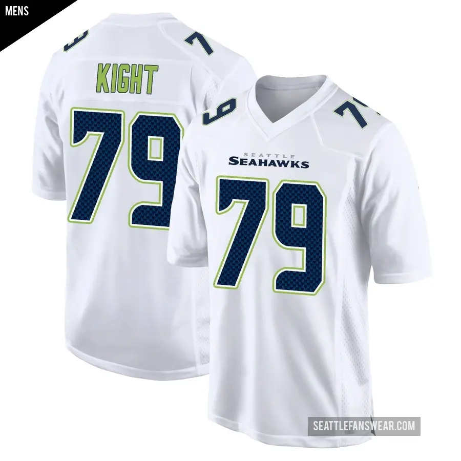 Men's Seattle Seahawks ＃79 Amari Kight White Game Tundra Fashion Jersey