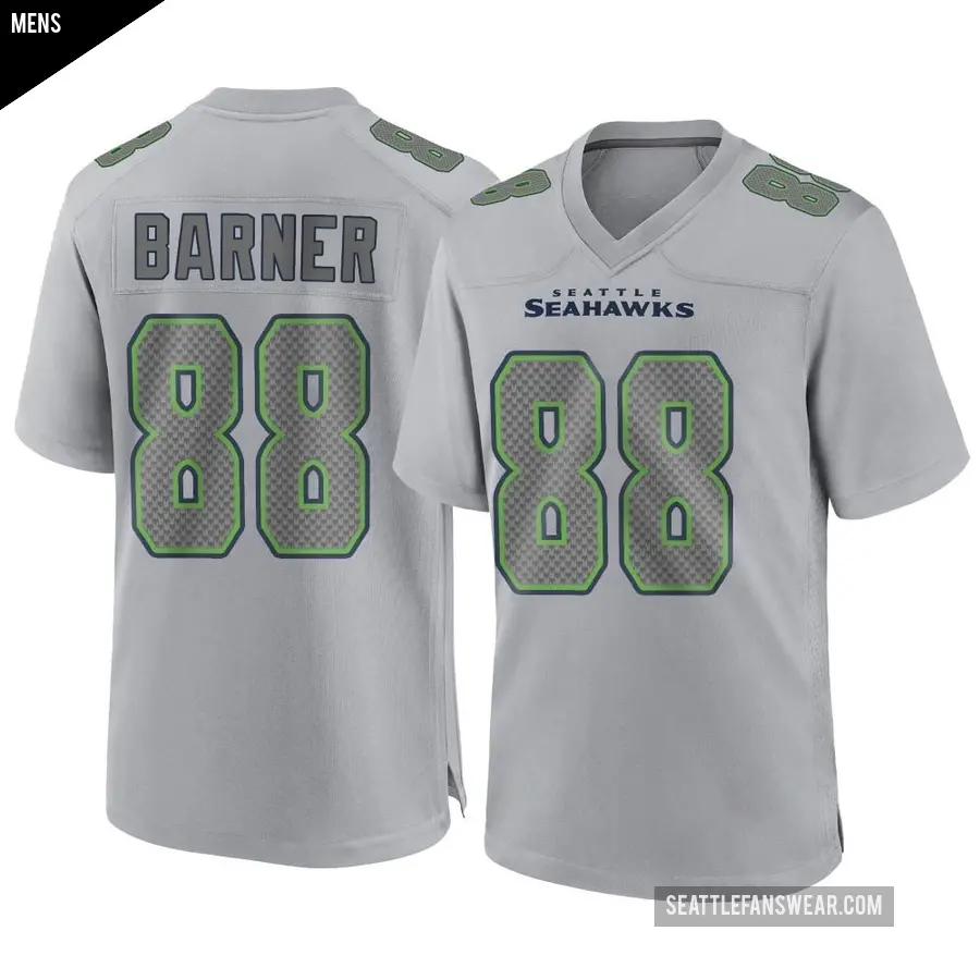 Men's Seattle Seahawks ＃88 AJ Barner Gray Game Atmosphere Fashion Jersey