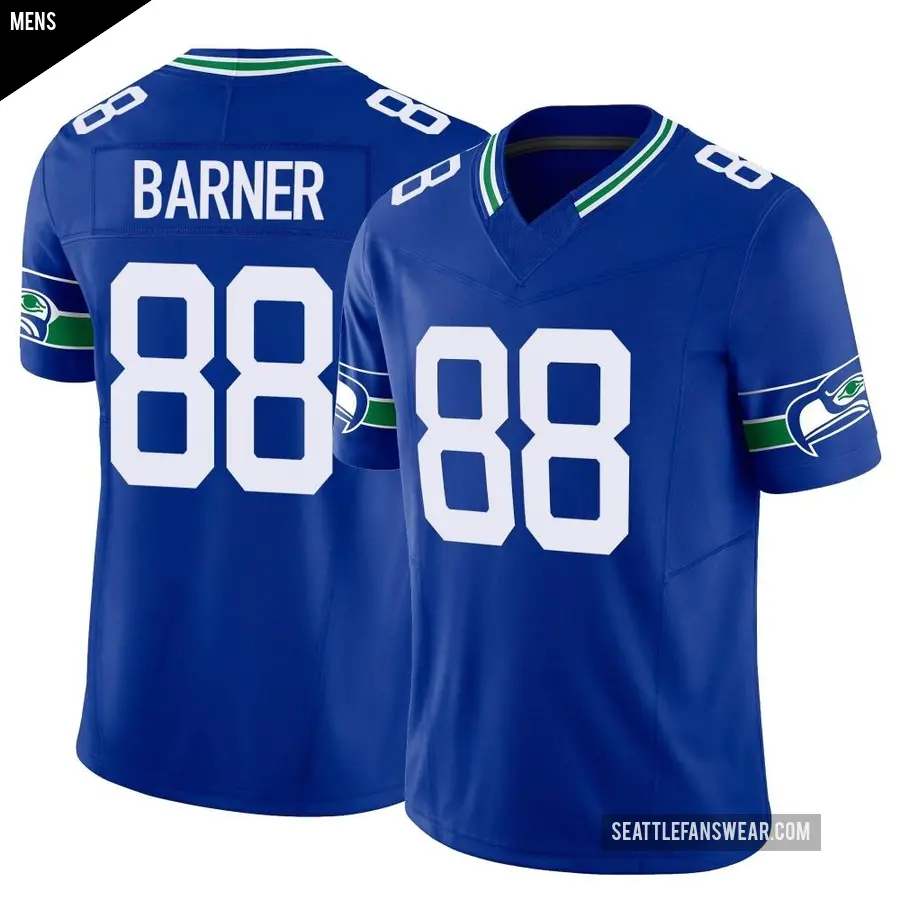 Men's Seattle Seahawks ＃88 AJ Barner Royal Limited Throwback Vapor F.U.S.E. Jersey