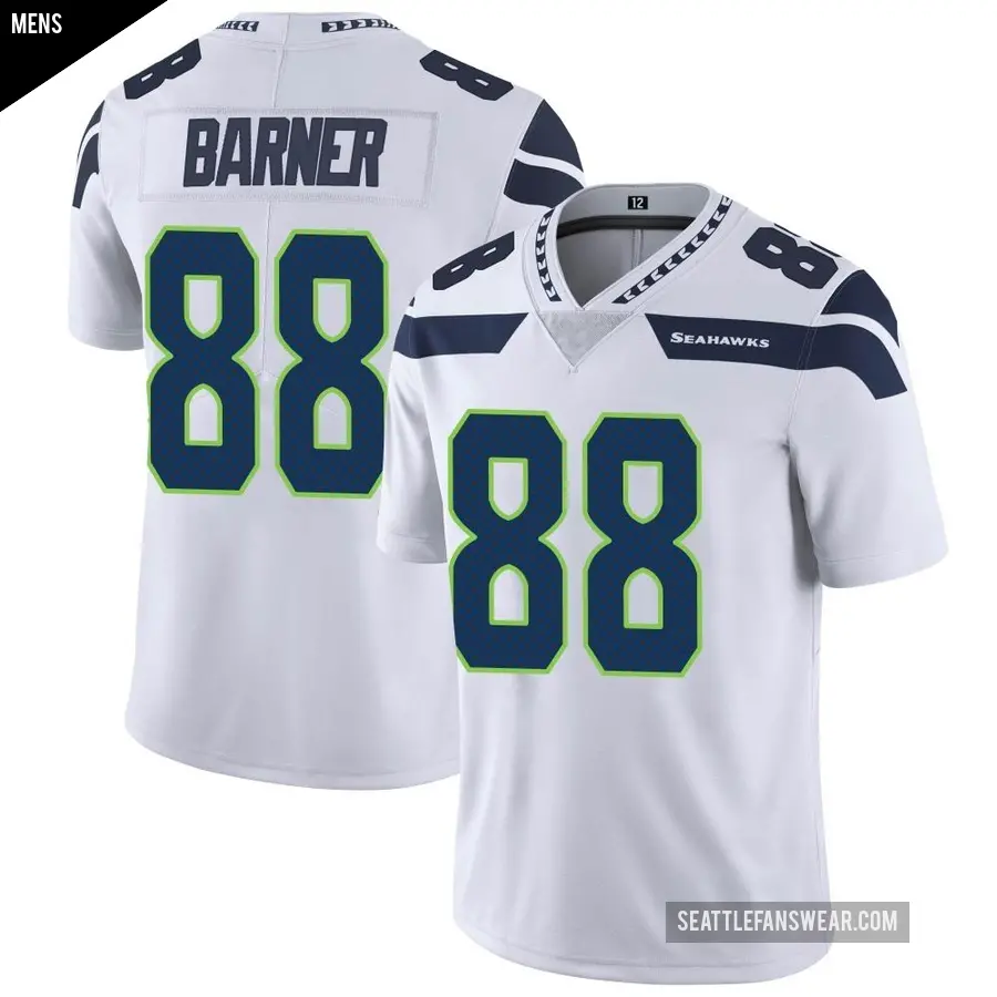 Men's Seattle Seahawks ＃88 AJ Barner White Limited Vapor Untouchable Jersey