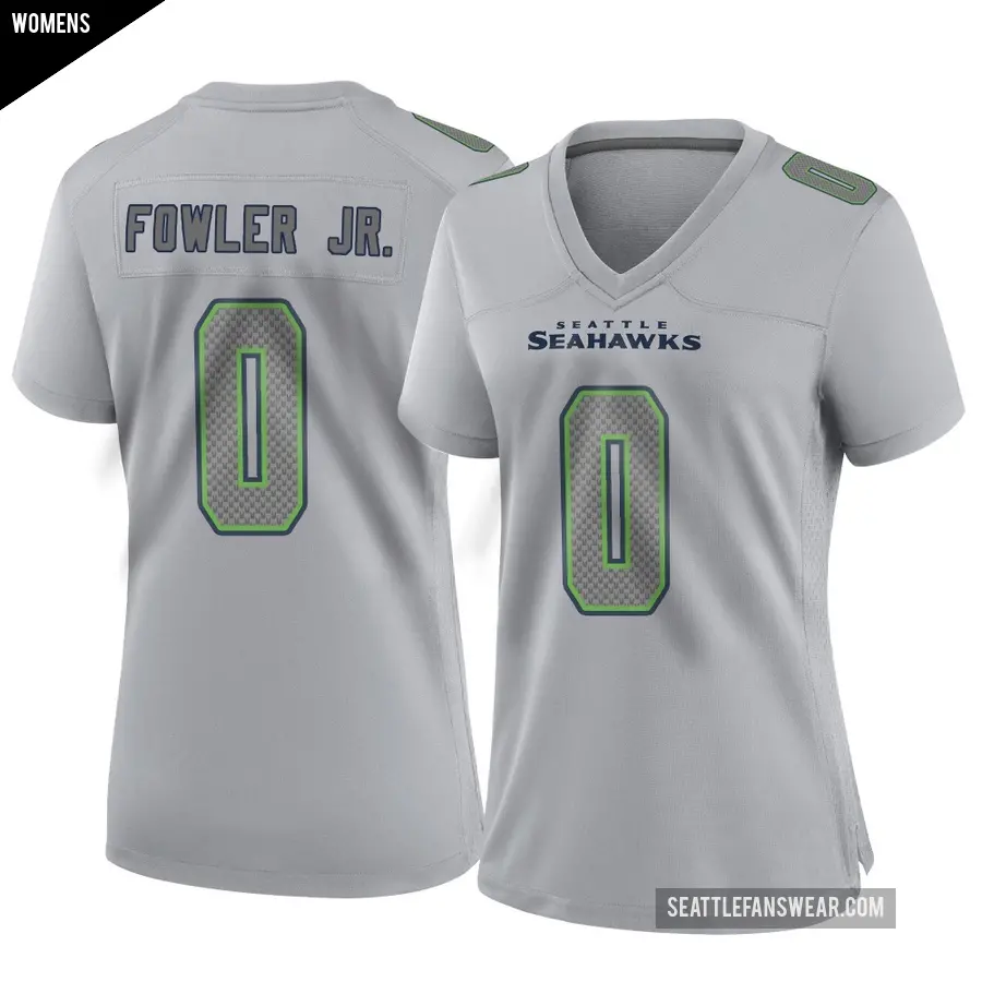 Women's Seattle Seahawks ＃0 Dante Fowler Jr. Gray Game Atmosphere Fashion Jersey