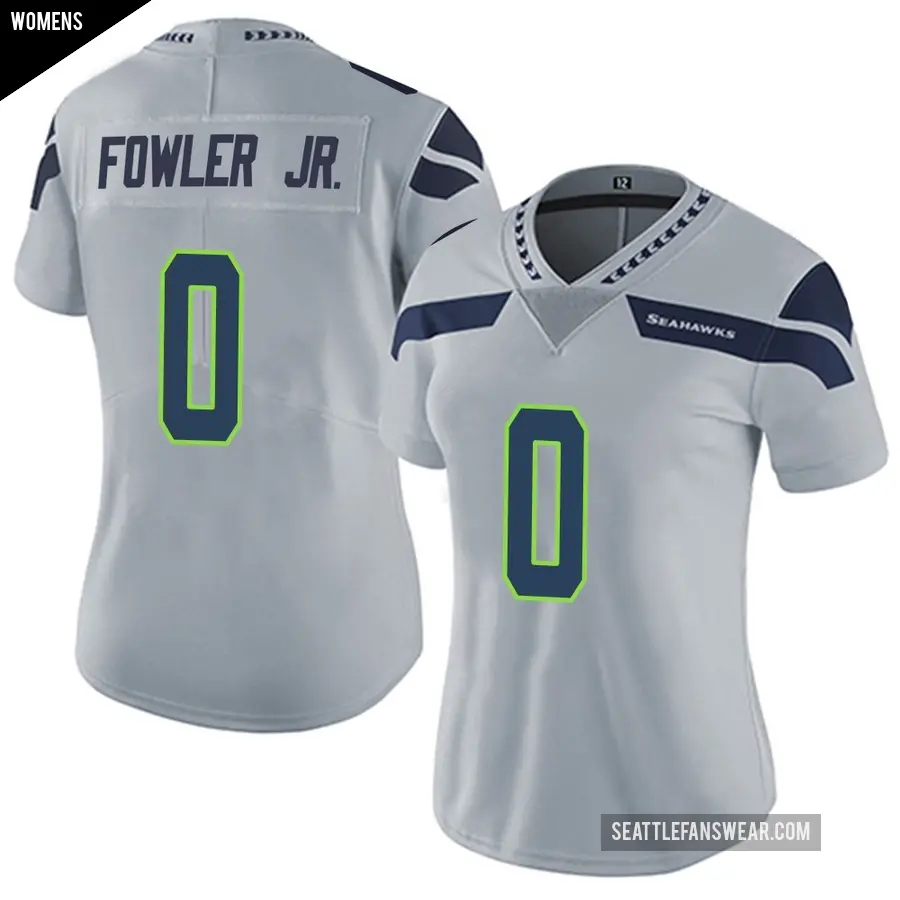 Women's Seattle Seahawks ＃0 Dante Fowler Jr. Gray Limited Alternate Vapor Untouchable Jersey