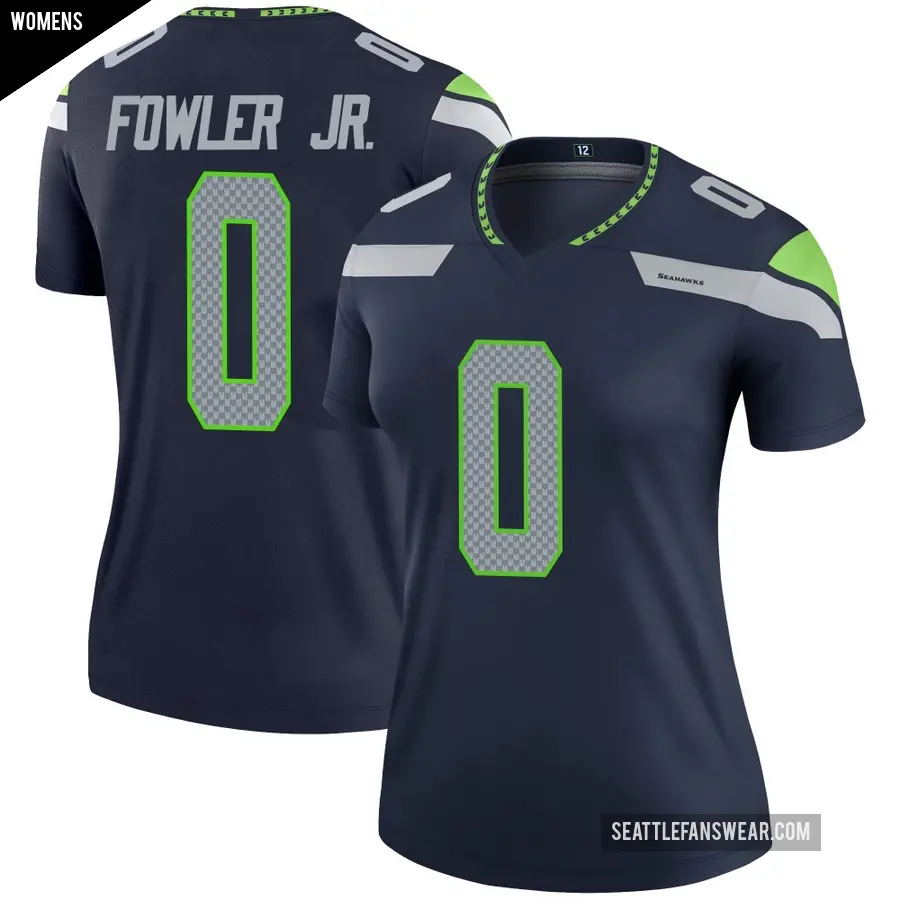 Women's Seattle Seahawks ＃0 Dante Fowler Jr. Navy Legend Jersey
