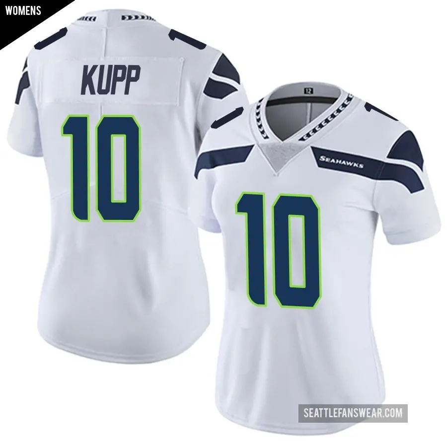 Women's Seattle Seahawks ＃10 Cooper Kupp White Limited Vapor Untouchable Jersey