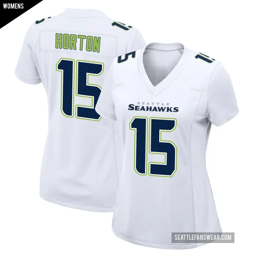 Women's Seattle Seahawks ＃15 Tory Horton White Game Tundra Fashion Jersey