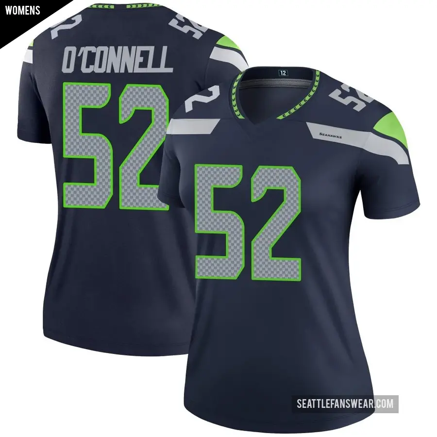 Women's Seattle Seahawks ＃52 Patrick O'Connell Navy Legend Jersey