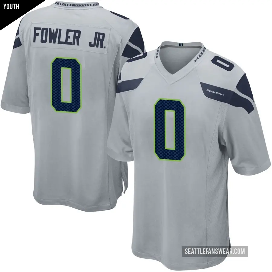 Youth Seattle Seahawks ＃0 Dante Fowler Jr. Gray Game Alternate Jersey