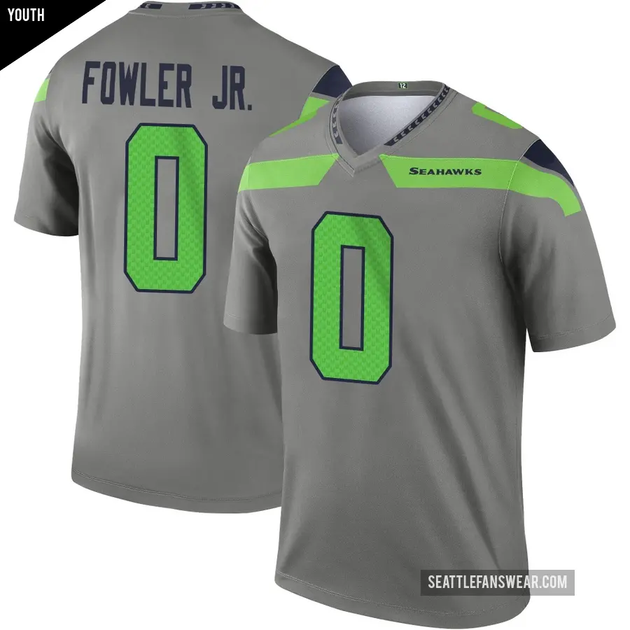 Youth Seattle Seahawks ＃0 Dante Fowler Jr. Legend Steel Inverted Jersey