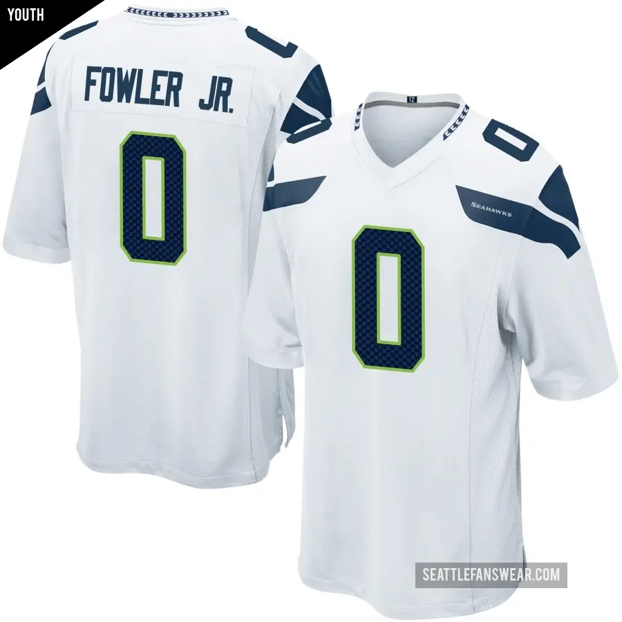 Youth Seattle Seahawks ＃0 Dante Fowler Jr. White Game Jersey