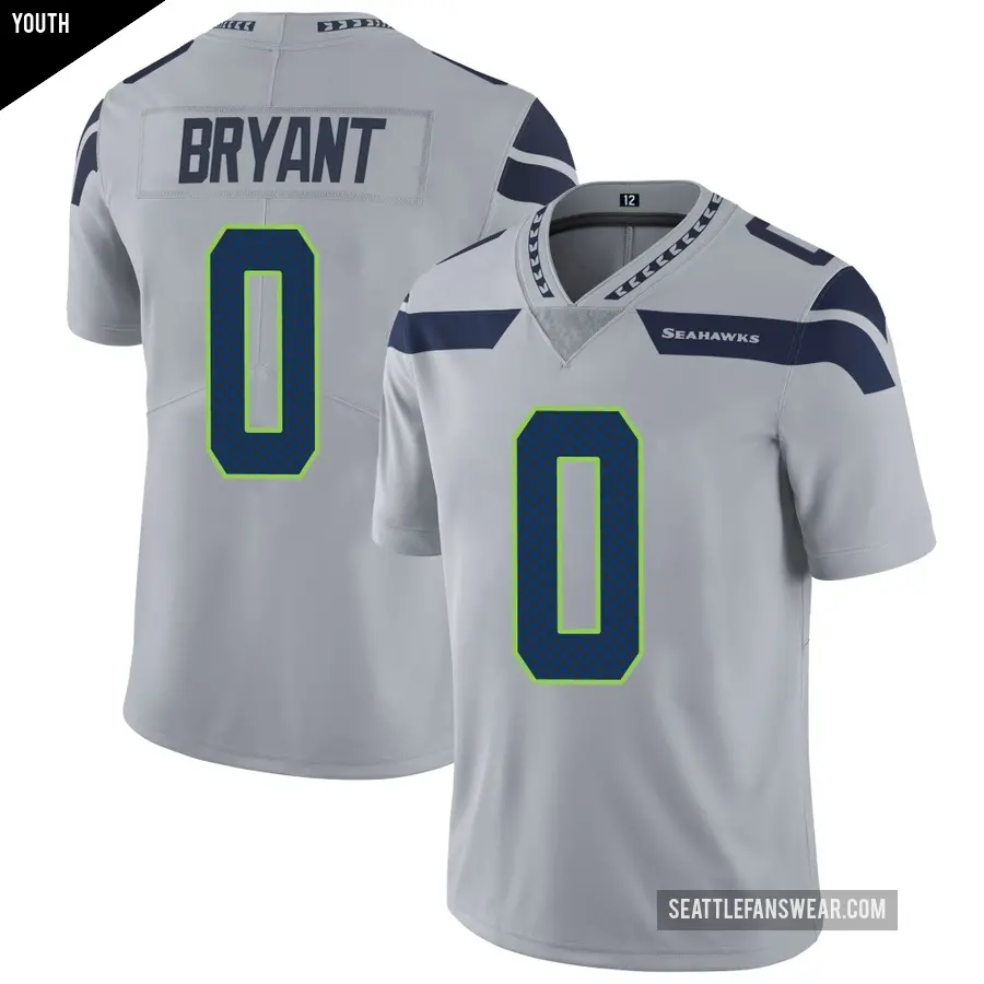 Youth Seattle Seahawks ＃0 Harrison Bryant Gray Limited Alternate Vapor Untouchable Jersey
