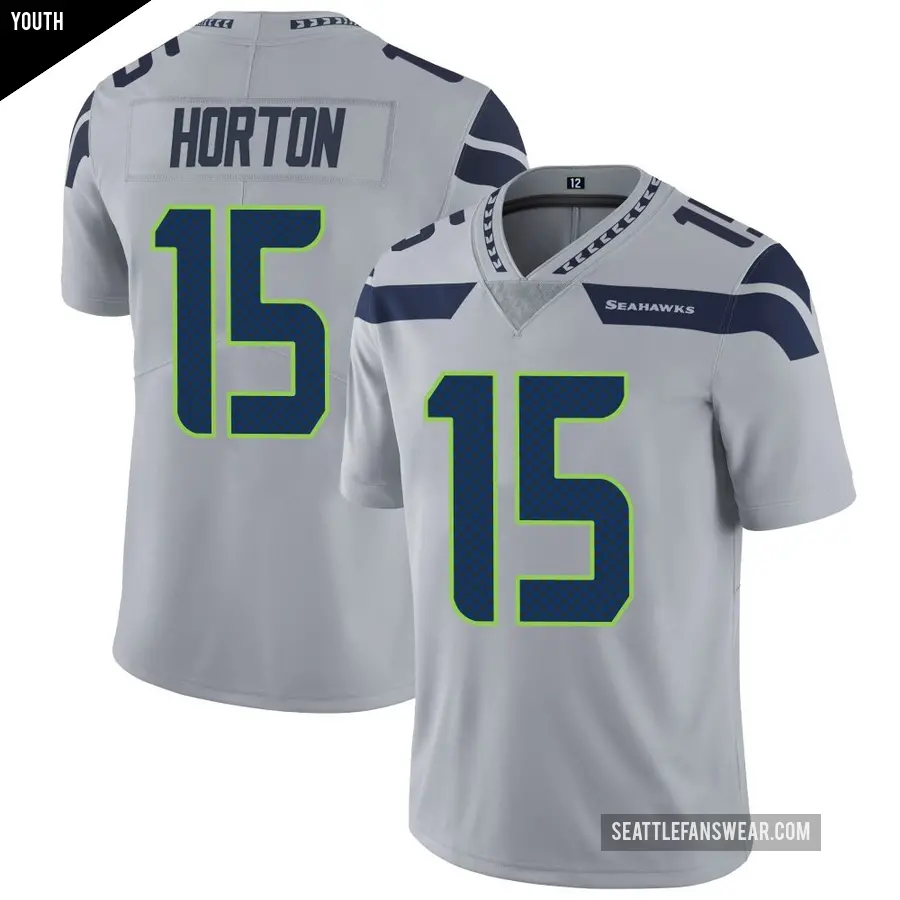 Youth Seattle Seahawks ＃15 Tory Horton Gray Limited Alternate Vapor Untouchable Jersey