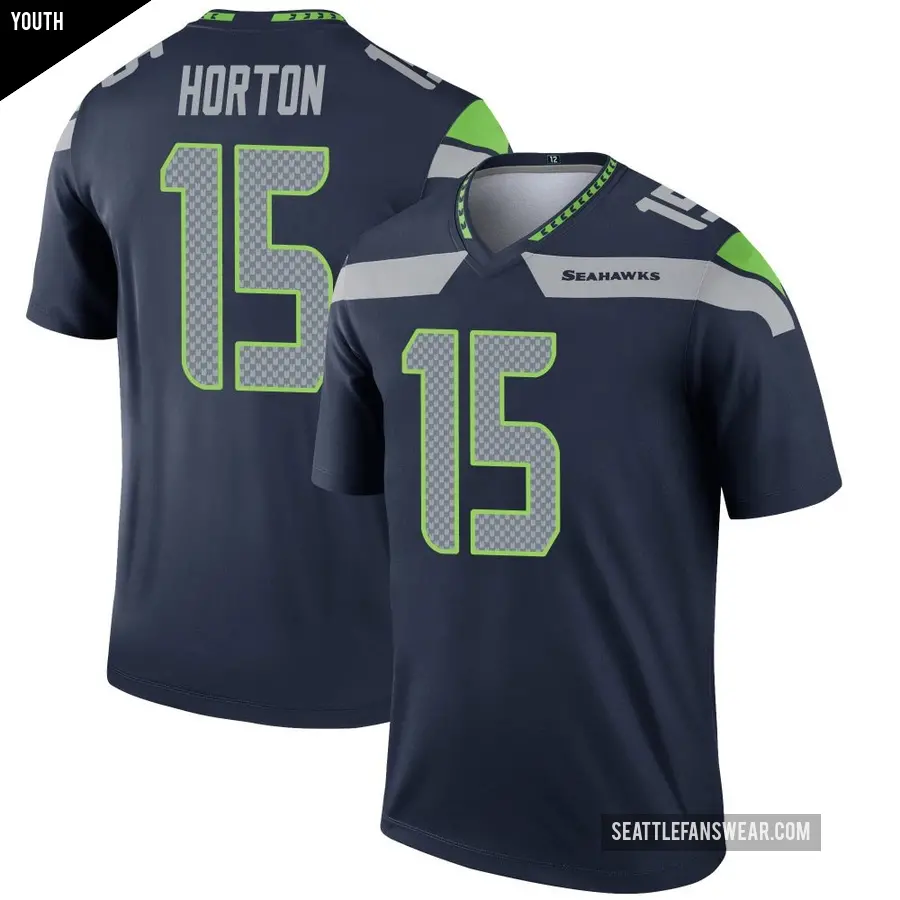 Youth Seattle Seahawks ＃15 Tory Horton Navy Legend Jersey