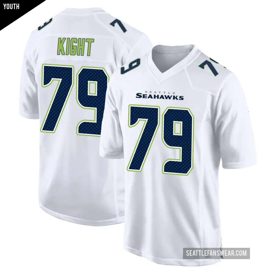Youth Seattle Seahawks ＃79 Amari Kight White Game Tundra Fashion Jersey