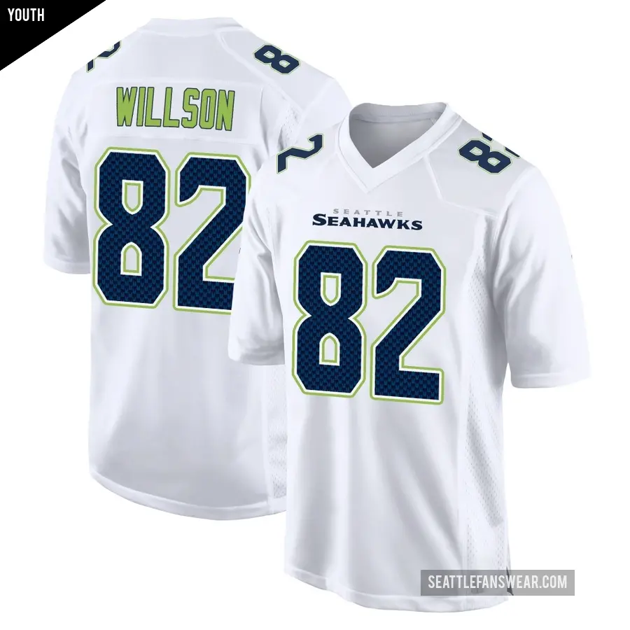Youth Seattle Seahawks ＃82 Luke Willson White Game Tundra Fashion Jersey